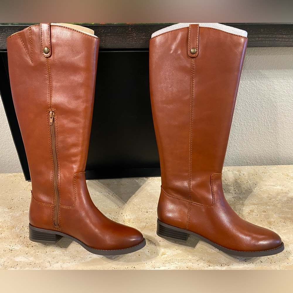INC Fawne Cognac boots